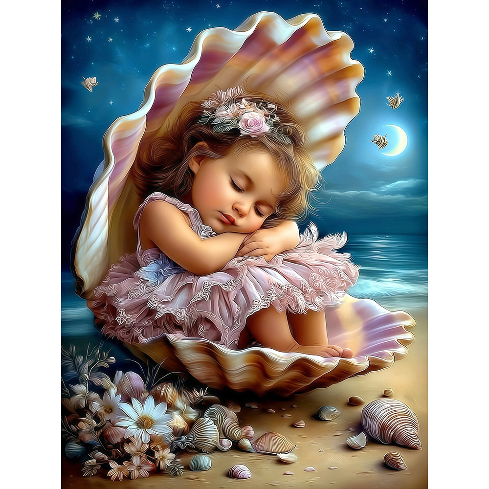 Resin Art Equipment - EverShine DIY Diamentowe Malowanie Dziewczyna 5D