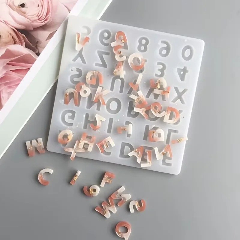 Resin Art Alphabet - Mała forma silikonowa z żywicy epoksydowej