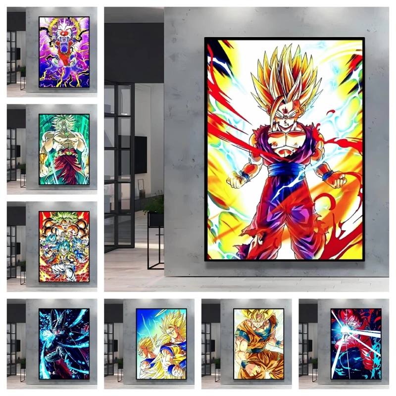 Resin Art Wallpaper - Dragon Ball Gohan Anime 5D Pełny