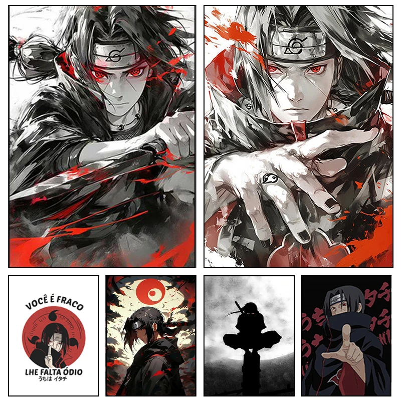 Resin Art Wallpaper - Naruto Itachi Anime 5D Pełny Okrągły