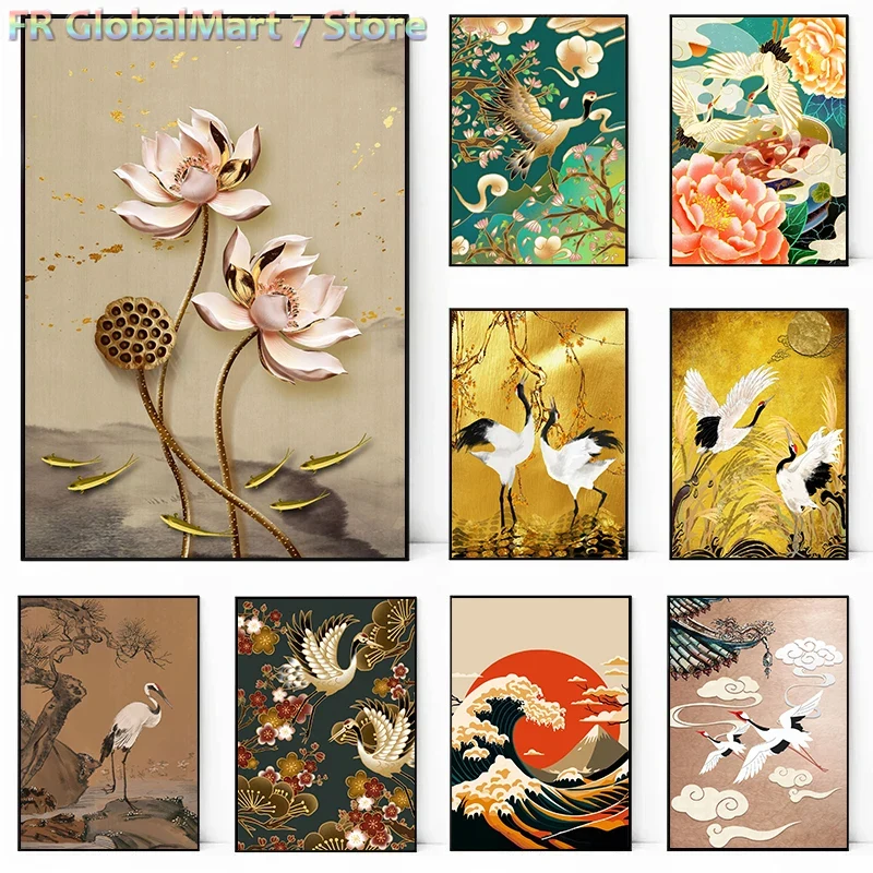 Resin Art Wallpaper - Retro Drukowane Obrazy Ścienne z Motywem
