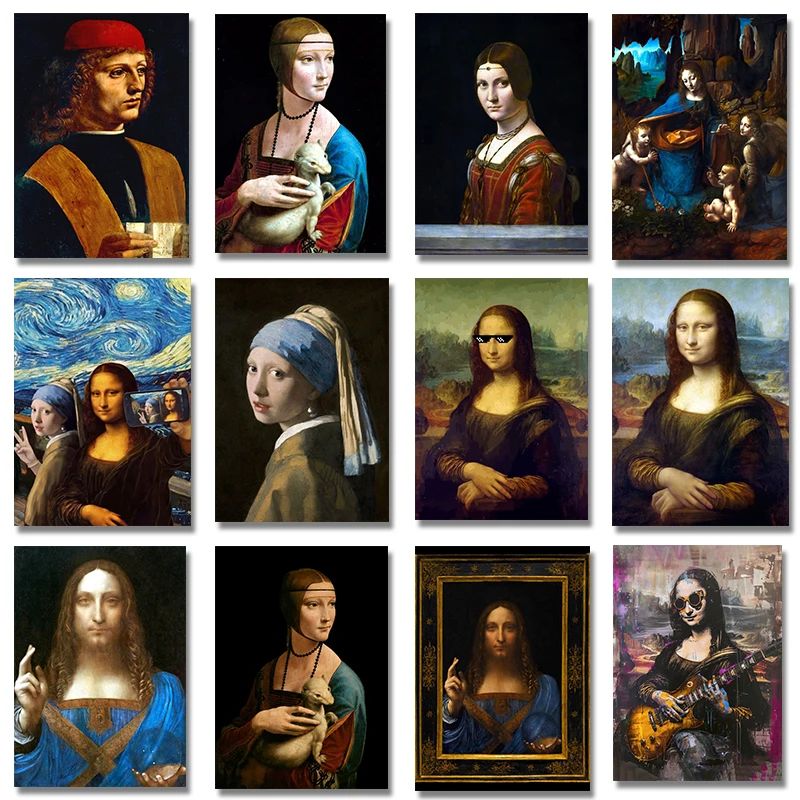 Resin Art Wallpaper - Obraz Leonarda da Vinci, Salvator Mundi,