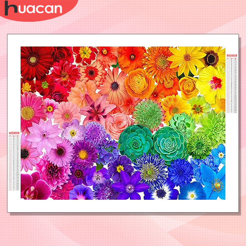 Resin Art Rose - HUACAN Zestawy do haftowania diamentami Kwiaty