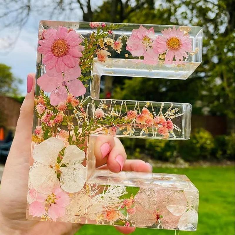 Resin Art Alphabet - Lampka nocna lampka z pierwsza litera
