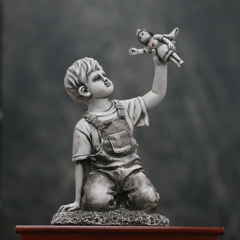Resin Art Wedding Gift - Figurka Banksy'ego, rękodzieło artystyczne, figurka pielęgniarki,