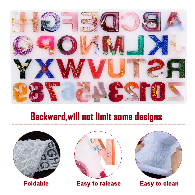 Alfabet zestaw form z żywicy e – Resin Art Alphabet recenzja i cena