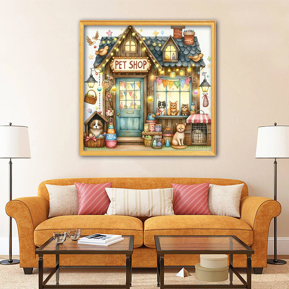 1 szt. bezramkowy obraz diamen – Resin Art Wallpaper recenzja i cena