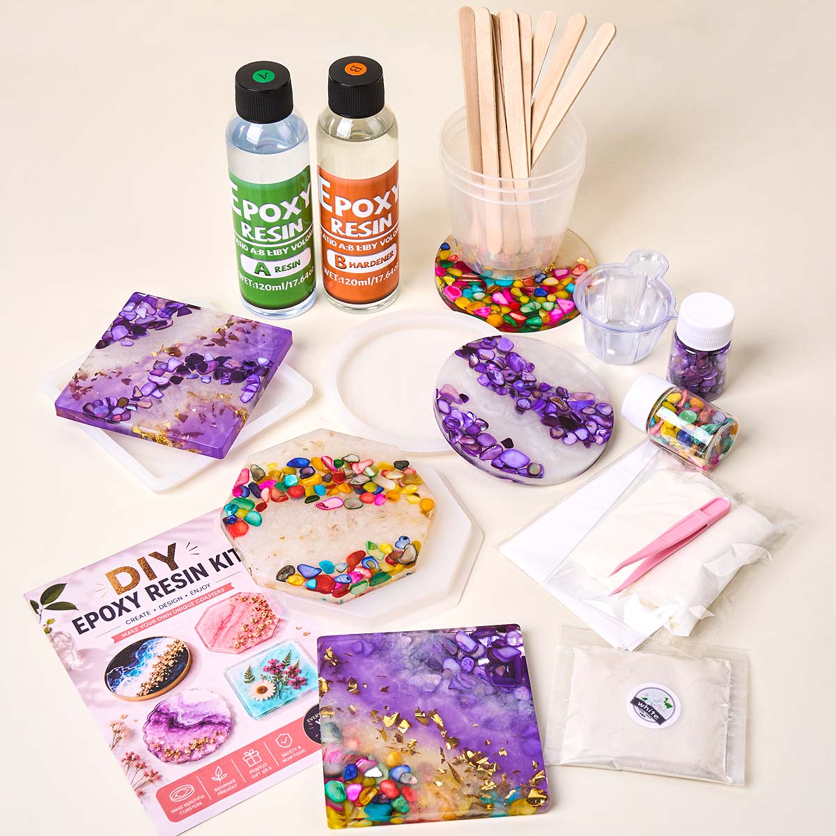 Zestaw do tworzenia podkładek  – Resin Art Equipment recenzja i cena